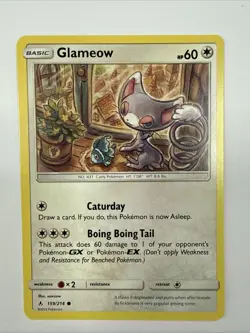 Pokemon TCG Glameow 159/214 | Common | Sun & Moon:Unbroken Bonds - Image 1