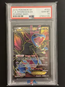 Pokemon Hydreigon EX XY Roaring Skies Full Art #103 PSA 10 Gem Mint - Image 1