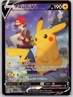 Pikachu V TG16/TG30 Near Mint SWSH11: Lost Origin Trainer Gallery Pokemon Shipno - Image 1