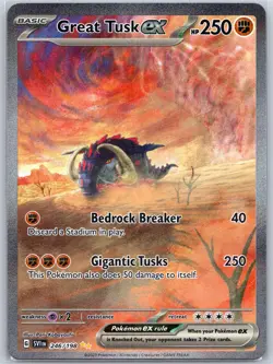 Great Tusk ex 246/198 Near Mint SV01: Scarlet & Violet Base Set Pokemon Shipnow - Image 1