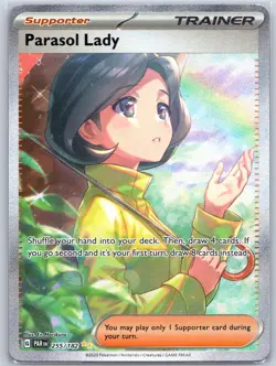 Parasol Lady 255/182 Near Mint SV04: Paradox Rift Pokemon Shipnow - Image 1