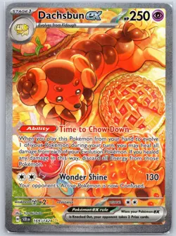 Dachsbun ex 169/142 Near Mint SV07: Stellar Crown Pokemon Shipnow - Image 1