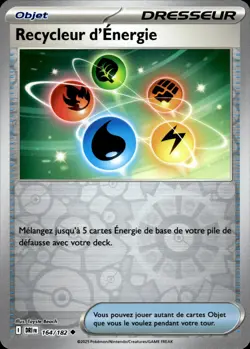 Carte Pokemon Recycleur d'Energie 164/182 REVERSE DRI EV10 FR NEUVE - Image 1
