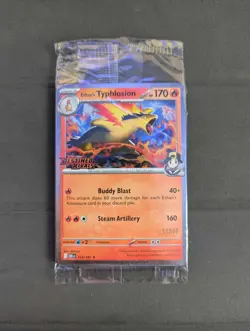 Pokemon TCG Destined Rivals Prerelease STAFF Promo Pack All 4 Cards - Image 1