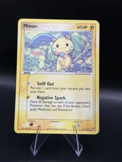 Pokemon TCG Minun 41/107 Deoxys Uncommon card Normal NM - Image 1