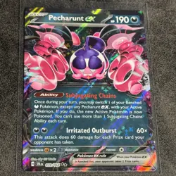 Pokemon TCG Pecharunt EX Holo Double Rare Card Shrouded Fable 039/064 - Image 1