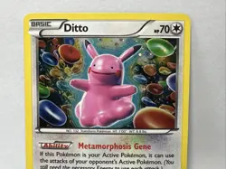 Pokemon TCG Ditto Black Star Promo Holo Card XY40 LP - Image 2