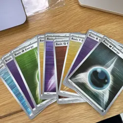 Pokemon Tcg Black Bolt / White Flare holo Shiny Energy Cards X10 English - Image 1