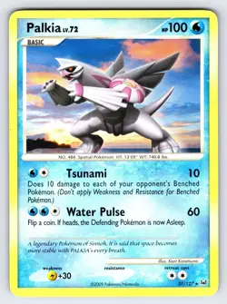 Palkia 37/127 2009 Platinum Set Pokemon Card TCG Nintendo Non Holo Rare - Mp - Image 1