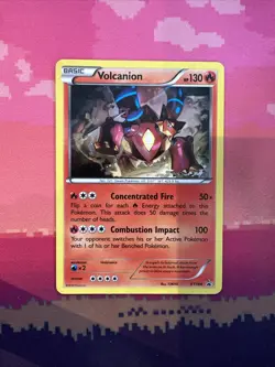 Pokemon Card Volcanion XY164 Black Star Promo Near Mint - Image 1