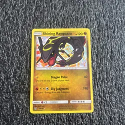 Pokemon TCG Shining Rayquaza Card Shining Legends 56/73 Holo Shiny - Image 1