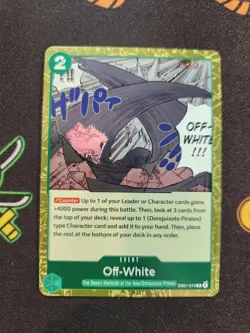 EXACT CARD PICTURED Off White EB01-019 Extra Memorial One Piece TCG Eng Foil - Image 1