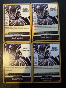 OP09-097 Black Vortex One Piece Card Game Emperors In The New World x4 Playset - Image 1