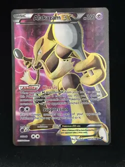 Pokemon TCG Alakazam EX 117/124 XY Fates Collide 2016 Full Art Card - Image 1
