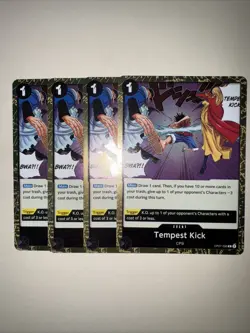 OP07-096 Tempest Kick X4 Playset One Piece Card Game TCG CCG English - Image 1