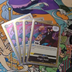One Piece TCG Cards- (Playset) - 4x EB01-051 - Finger Pistol - Rare - Eng - Image 1