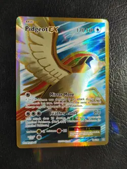 Pokemon TCG Pidgeot EX Full Art Ultra Rare Card Mega M Pidgeot EX 104/108 - Image 1