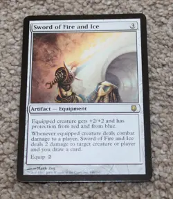 Magic the Gathering Sword of Fire and Ice Darksteel Card Regular - Image 1