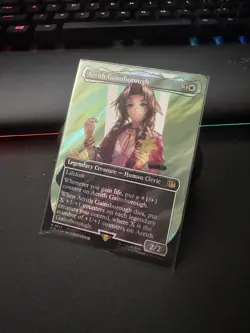 Magic the Gathering Final Fantasy Aerith Gainsborough Borderless, Surge Foil - Image 1