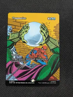 Traumatize Magic The Gathering Marvel's Spider-Man Mythic Rare Borderless #15 - Image 1