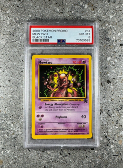 Pokemon TCG Cards Mewtwo 14 WOTC Black Star Promo PSA 8 STRONG - Image 1