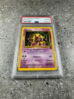 Pokemon TCG Cards Mewtwo 14 WOTC Black Star Promo PSA 8 STRONG - Image 3