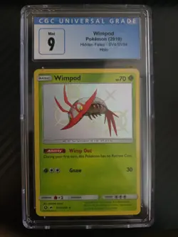 2019 Pokemon TCG Hidden Fates Wimpod Shiny Holo Rare SV4/SV94 MINT 9 CGC - Image 1