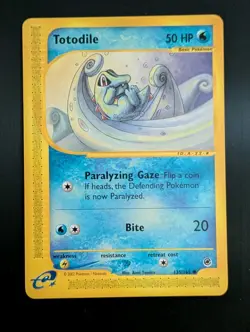 Pokemon TCG Totodile 135/165 Expedition Base Set Regular LP/NM - Image 1