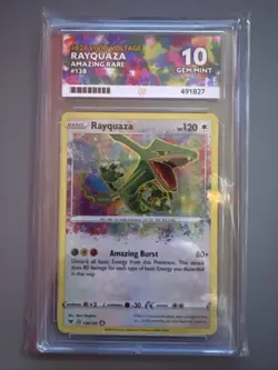 Pokemon TCG Rayquaza Vivid Voltage 138/185 Holo Amazing Rare ACE 10 - Image 1