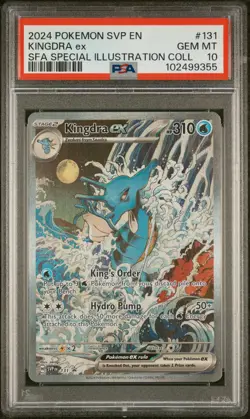 2024 POKEMON SVP EN-SV BLACK STAR PROMO #131 KINGDRA EX PSA 10 - Image 1
