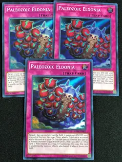 YUGIOH PALEOZOIC ELDONIA OP06-EN007 SUPER X3 NM - Image 1