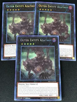 YUGIOH OUTER ENTITY AZATHOT SHVA-EN018 1ST SECRET X3 (NM) - Image 1