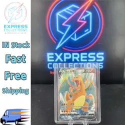IN STOCK Pokemon TCG Chinese Sword & Shield cs5aC - 131 SR Charizard V Holo Card - Image 1