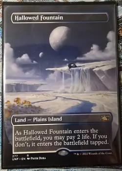 Hallowed Fountain Unfinity Regular Card Borderless, Near Mint, MTG - Image 1