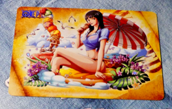 One Piece Waifu Anime Wco Card Prism Holo Mirror Carte 22 Mint - Image 1