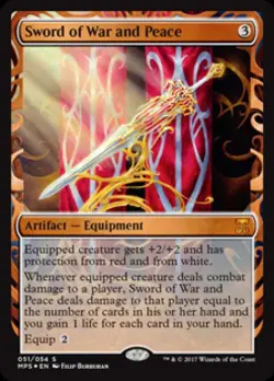 MTG English Sword of War and Peace NM Foil Kaladesh Inventions - Image 1