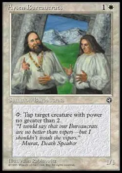Aysen Bureaucrats (1) - Medium Play MTG Homelands - Image 1