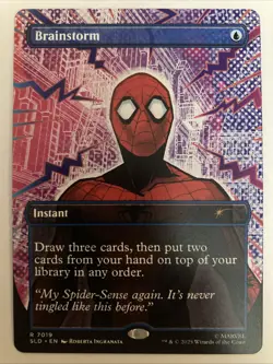 MTG Brainstorm (7019) *Non-Foil* Secret Lair: Spider-Man Bonus Card MT/NM - Image 1