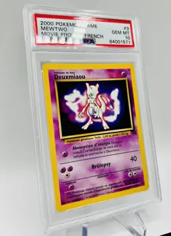 PSA 10 Carte Pokemon Deuxmiaou Promo 3 Wizards BLACK STAR FR - Image 2