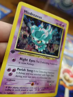 Misdreavus 11/64 1st Edition Lot of 10 Holo Rare Pokemon Cards Damaged/Altered - Image 3