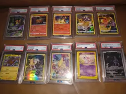 PSA 9 Pokemon 10 Card Lot - Image 1