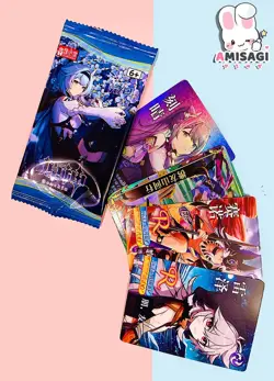 Genshin Impact Trading Card Game 1x Booster Pack Karten Anime Manga Kawaii B NEU - Image 2