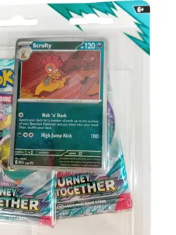 POKEMON TCG Journey Together Booster Pack Set Scrafty Foil Promo Card NOC TOG - Image 2