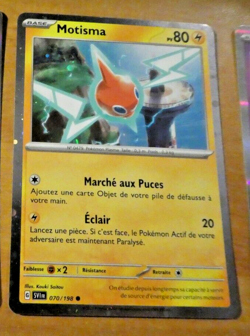 POKEMON FRANCAISE CARD HOLO CARTE PROMO MOTISMA 070/198 FR NM 2023 - Image 1