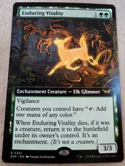 Enduring Vitality - #381 Regular (Extended Art) Duskmourn: House of Horror - Mtg - Image 1