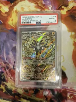2024 POKEMON SVP EN-SV BLACK STAR PROMO 159 MAGNETON SSP-ETB - GRADED PSA 8 - Image 1