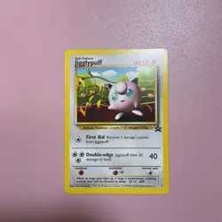 Black Star Promo Jigglypuff #7 Pokemon Card WOTC Vintage - Image 1