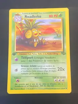 CARTE POKEMON NOADKOKO 35/64 EDITION 1 FR UNCO WIZARDS JUNGLE - TBE - Image 1