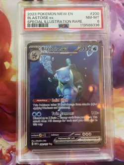 Blastoise ex 200/165 PSA 8 NM-MT Secret Rare Holo Scarlet & Violet 151 Pokemon - Image 1