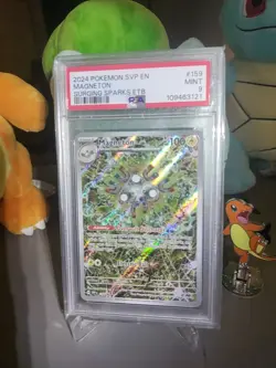 2024 POKEMON SVP EN-SV BLACK STAR PROMO #159 MAGNETON PSA 9 - Image 1